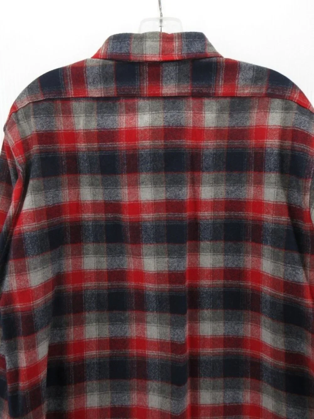 VINTAGE Pendleton Shirt Large Wool Flannel Plaid Heritage 70s 80s USA